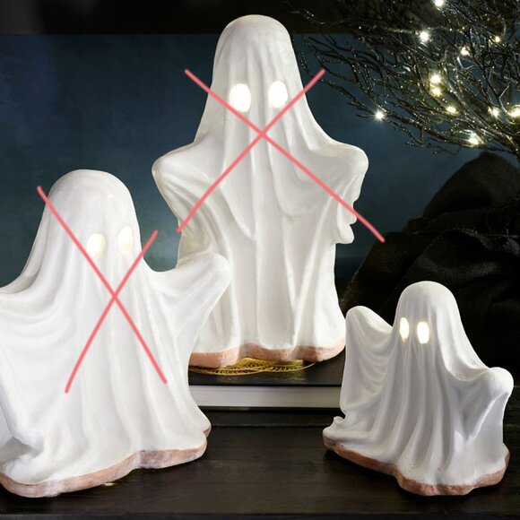 Pottery Barn Ceramic Ghost - Mini - Picture 2 of 2